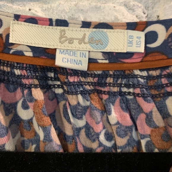 Boden Viscose Printed Blouse - Picture 7 of 10